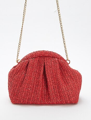 Sac bandoulière en raphia