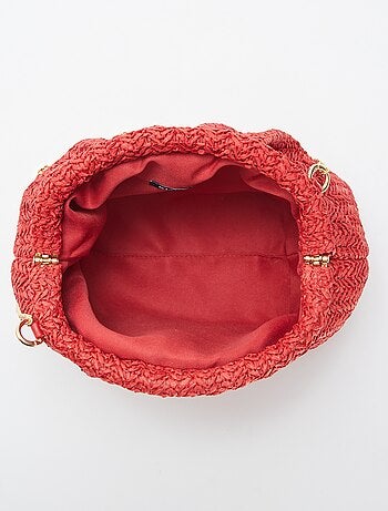 Sac bandoulière en raphia