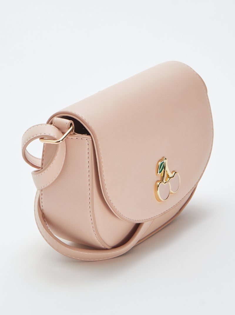 Sac bandoulière en simili Rose - Kiabi