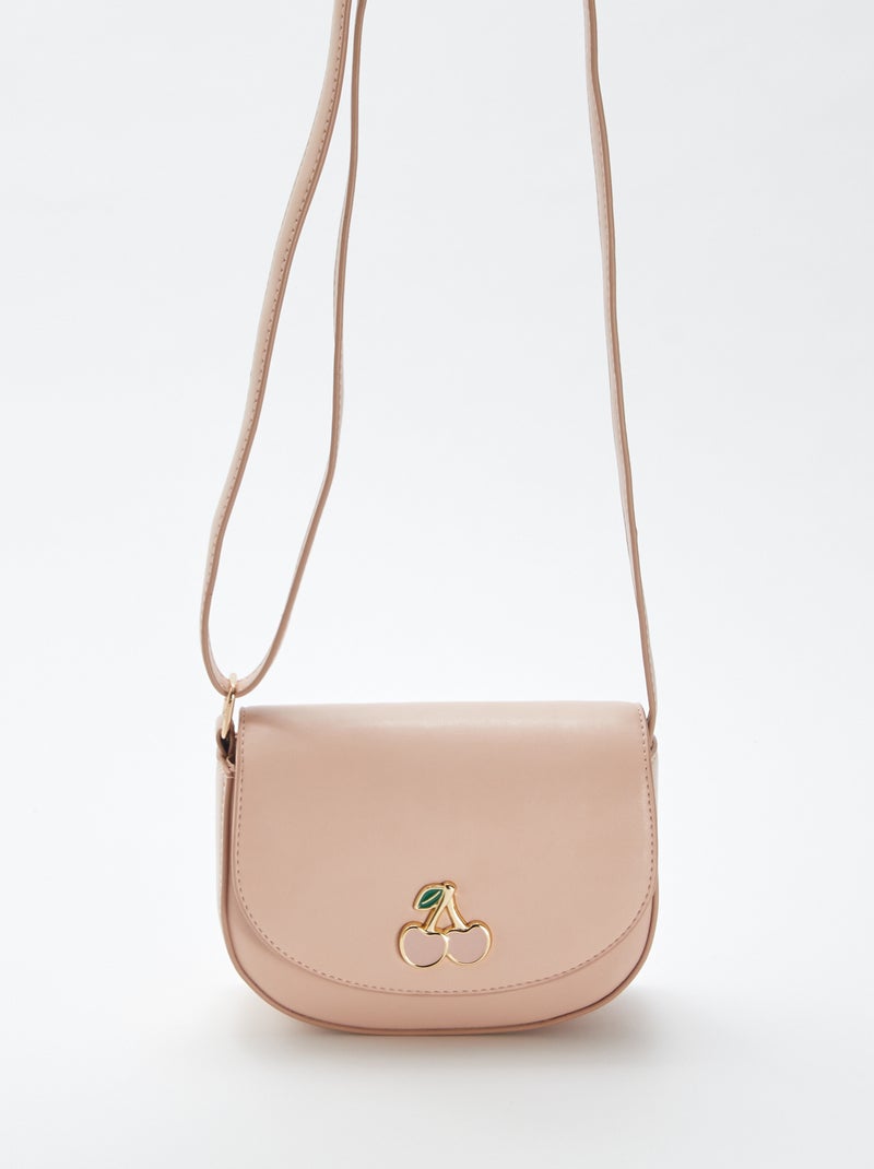 Sac bandoulière en simili Rose - Kiabi