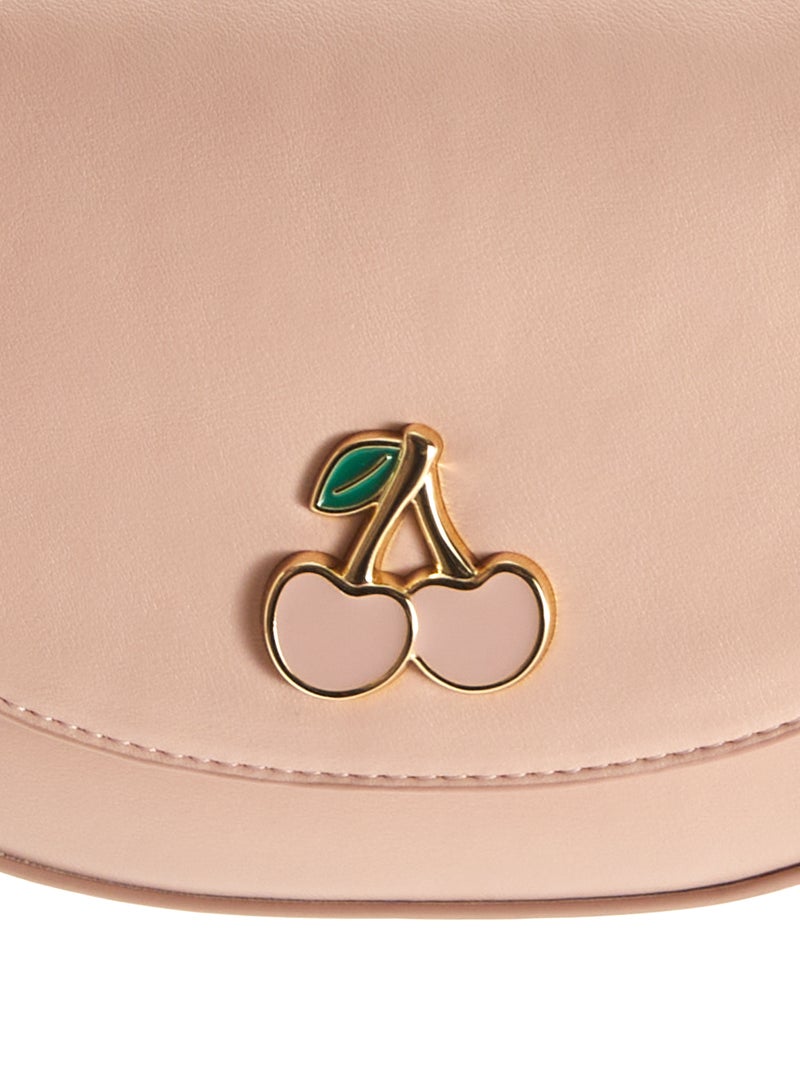Sac bandoulière en simili Rose - Kiabi