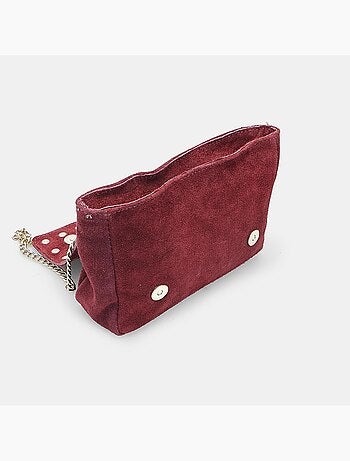 Sac bandoulière en suède avec clous Bata