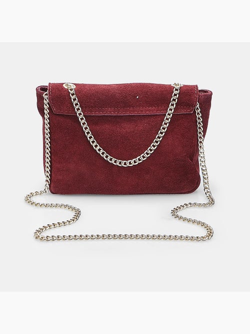 Sac bandoulière en suède avec clous Bata - Kiabi