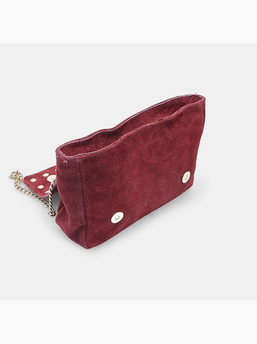 Sac bandoulière en suède avec clous Bata - Kiabi