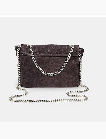 Sac bandoulière en suède avec clous Bata