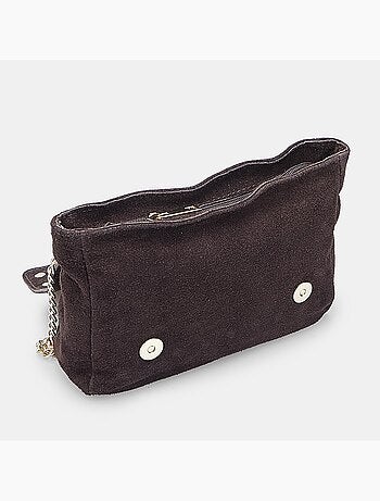 Sac bandoulière en suède avec clous Bata