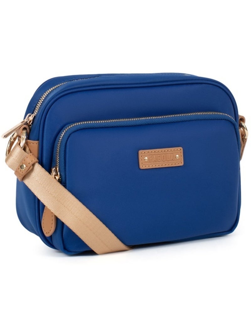 Sac bandoulière  fiona | fagola Blanc Bleu marine - Kiabi