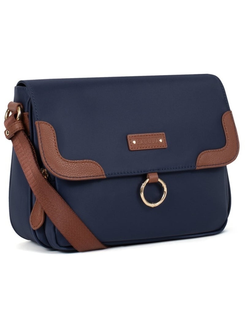 Sac bandoulière  fiona | fagola Bleu Marron Bleu - Kiabi