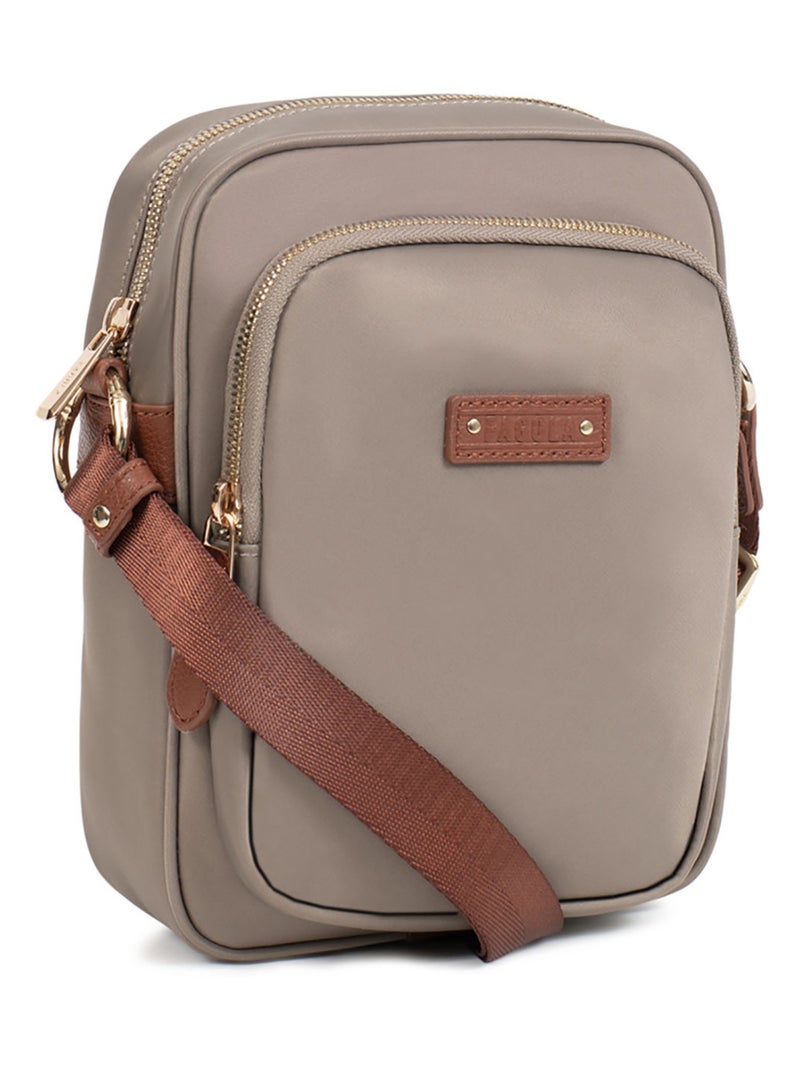 Sac bandoulière  fiona | fagola Marron cappuccino - Kiabi