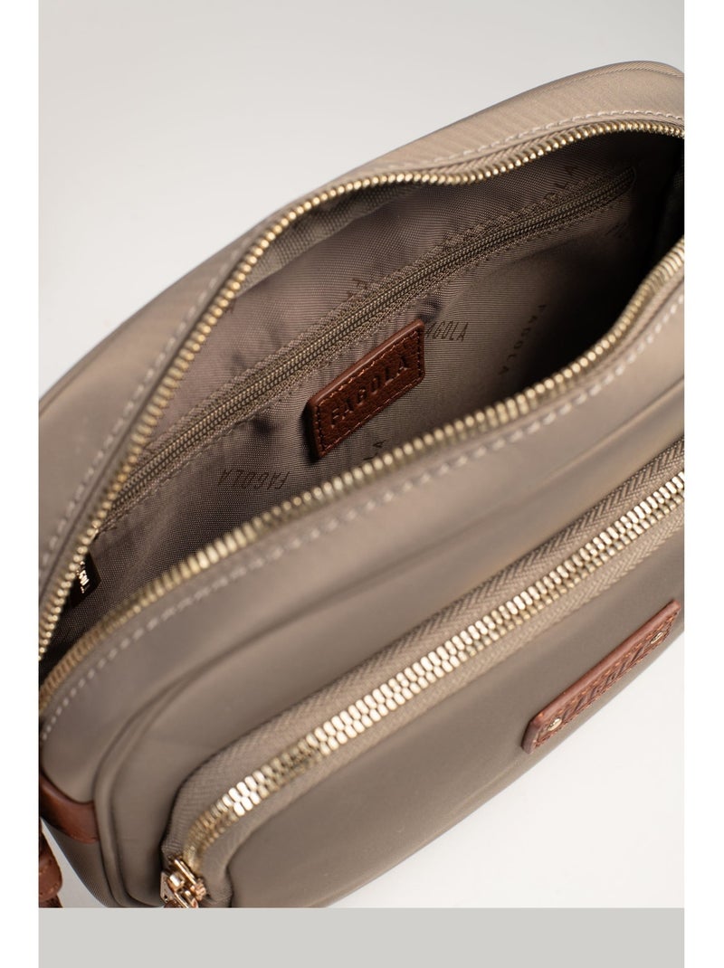 Sac bandoulière  fiona | fagola Marron cappuccino - Kiabi