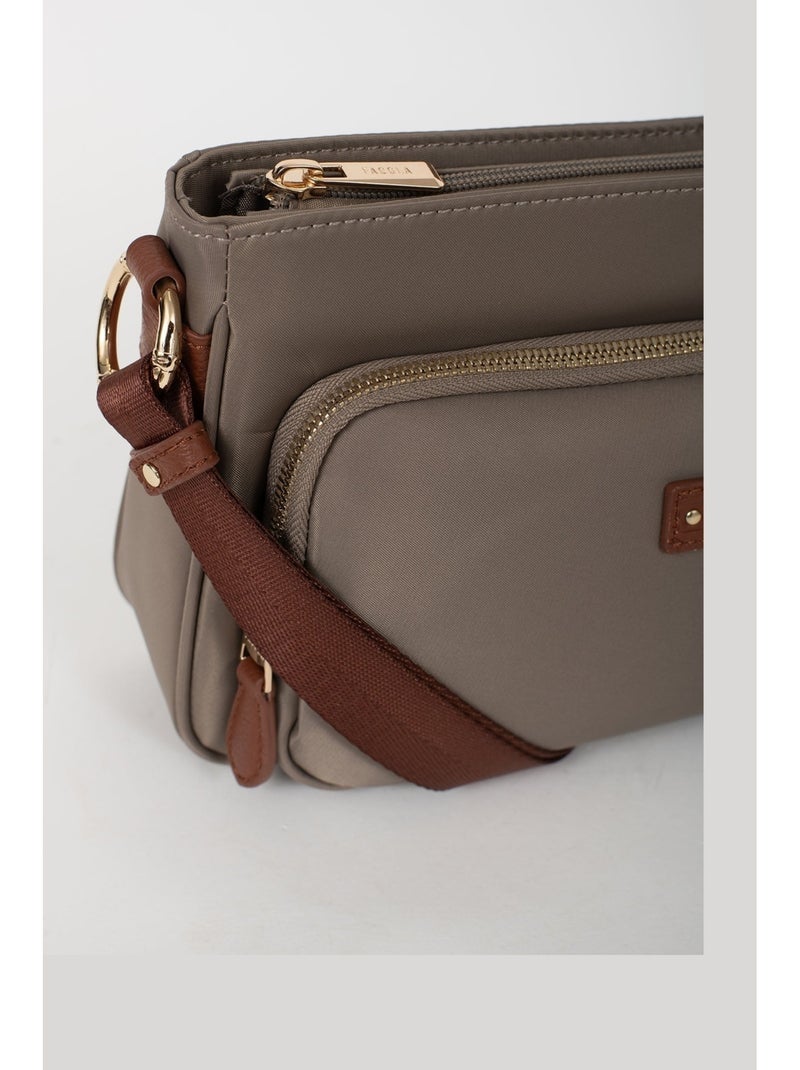 Sac bandoulière  fiona | fagola Marron cappuccino - Kiabi
