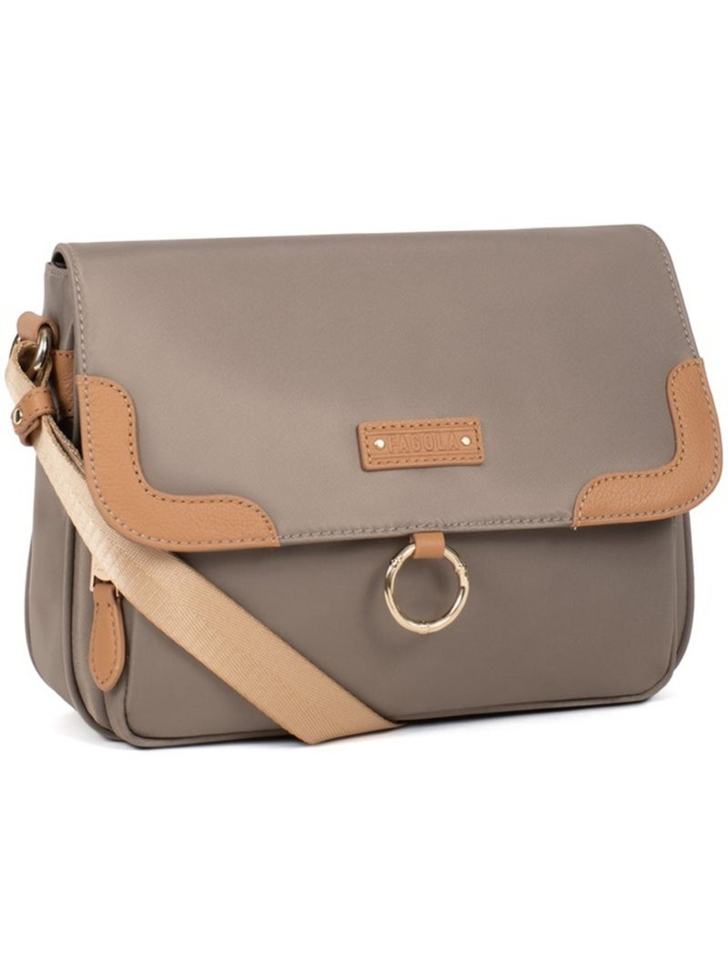Sac bandoulière  fiona | fagola Marron havane - Kiabi