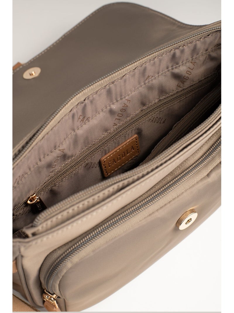 Sac bandoulière  fiona | fagola Marron havane - Kiabi