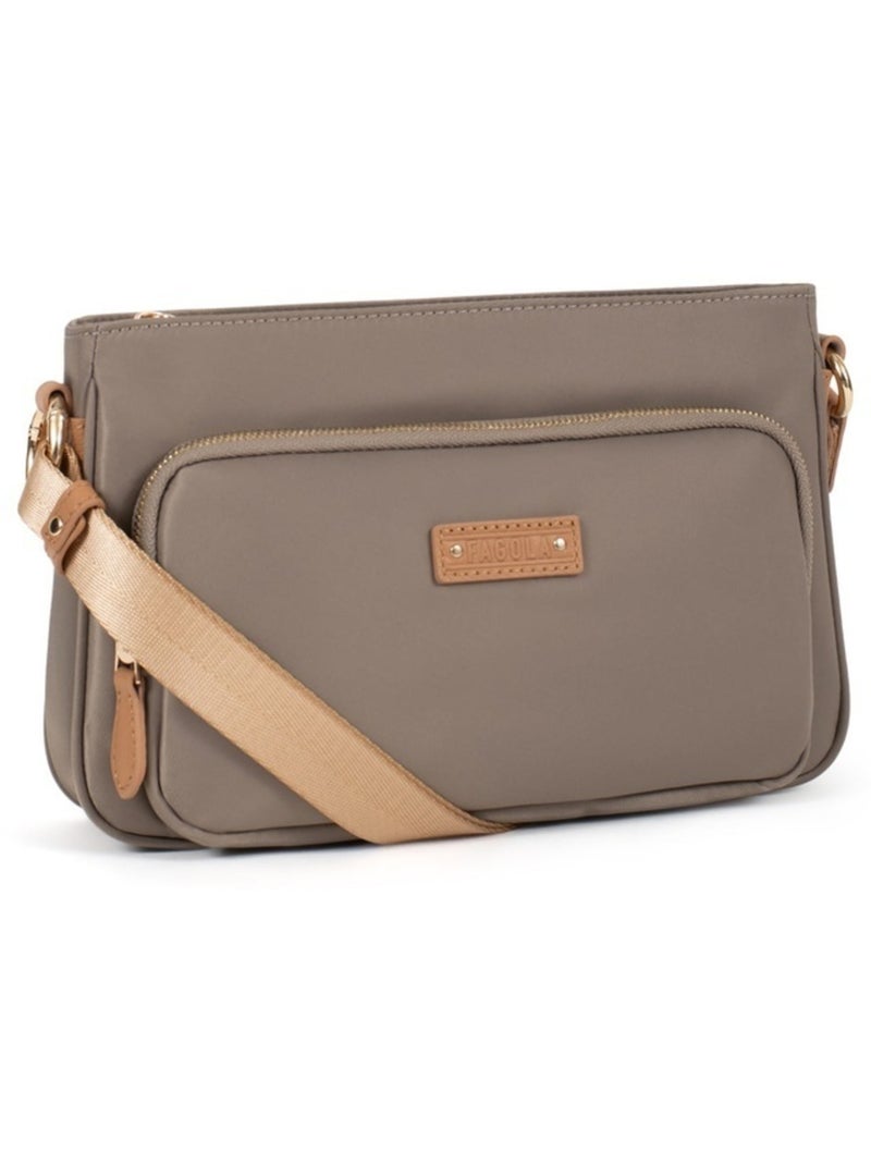 Sac bandoulière  fiona | fagola Marron havane - Kiabi