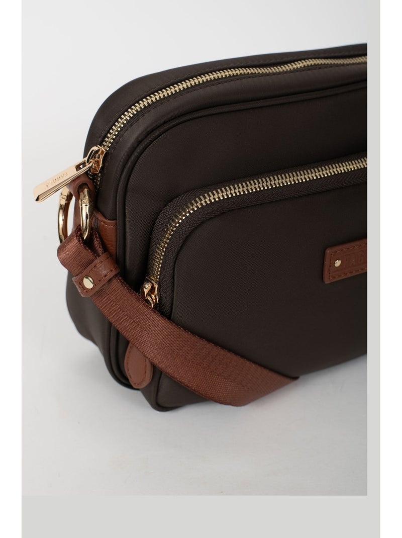 Sac bandoulière  fiona | fagola Marron tabac - Kiabi