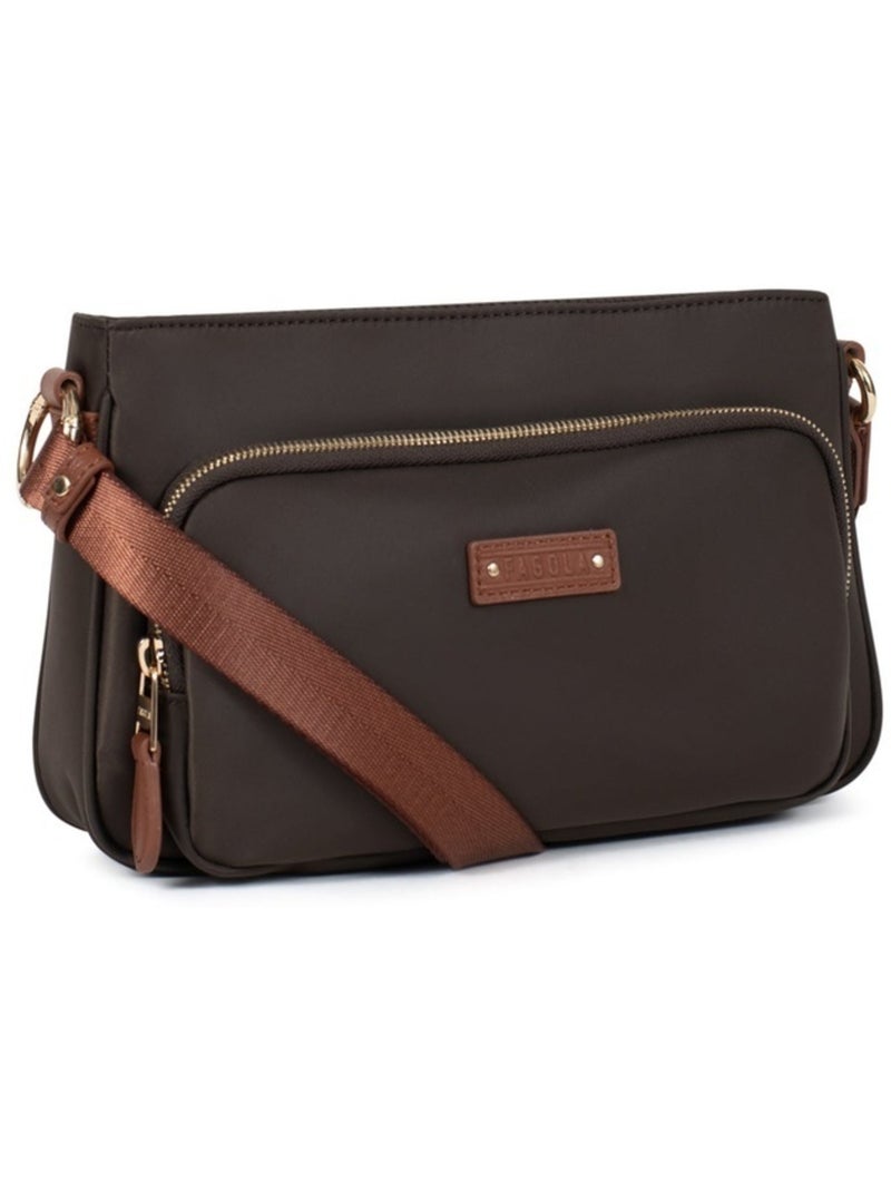 Sac bandoulière  fiona | fagola Marron tabac - Kiabi