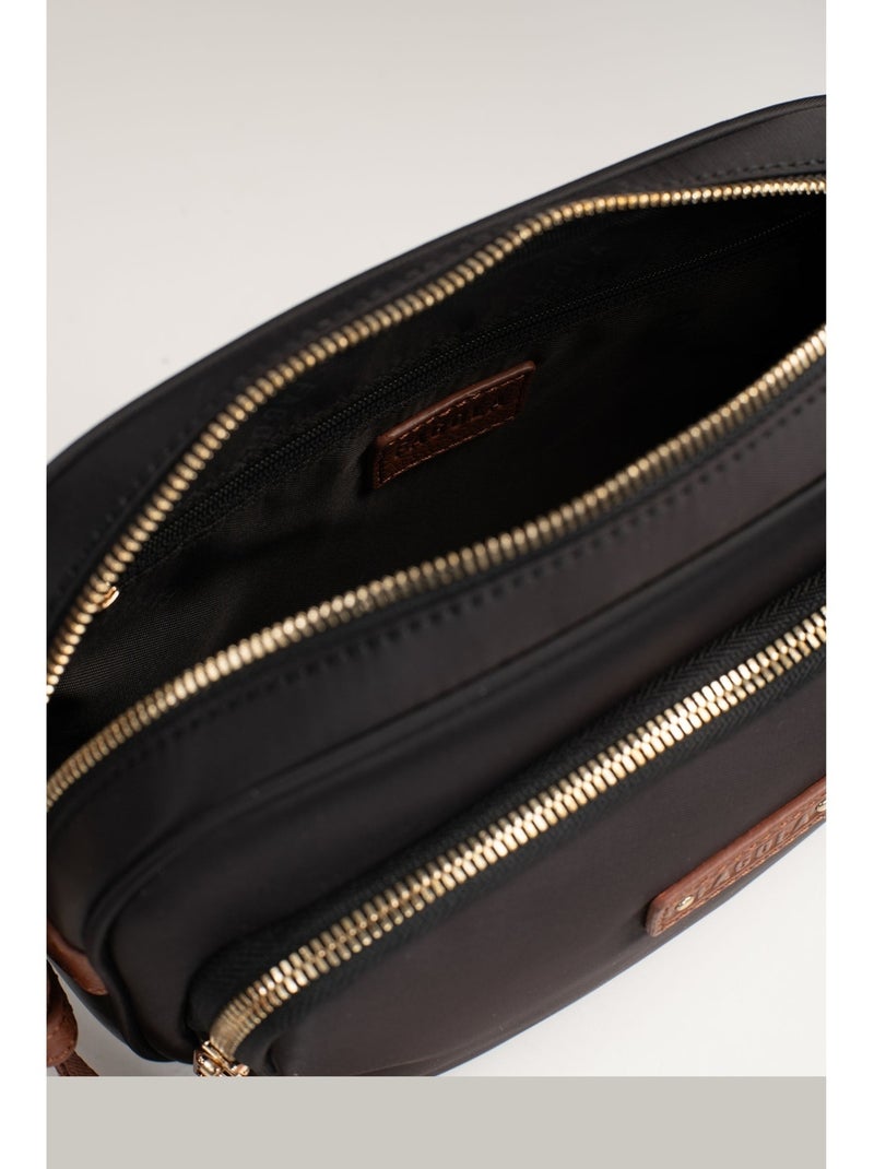 Sac bandoulière  fiona | fagola Noir Marron - Kiabi