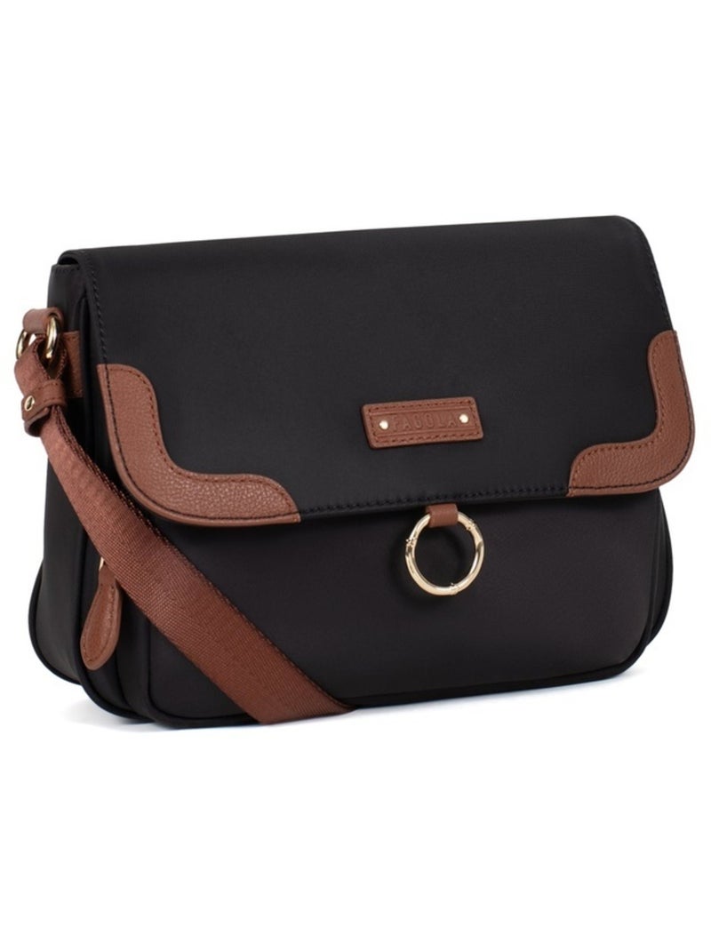 Sac bandoulière  fiona | fagola Noir Marron - Kiabi