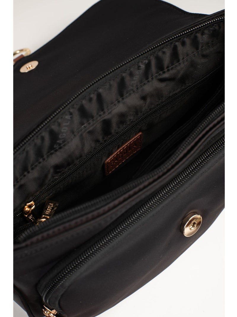 Sac bandoulière  fiona | fagola Noir Marron - Kiabi