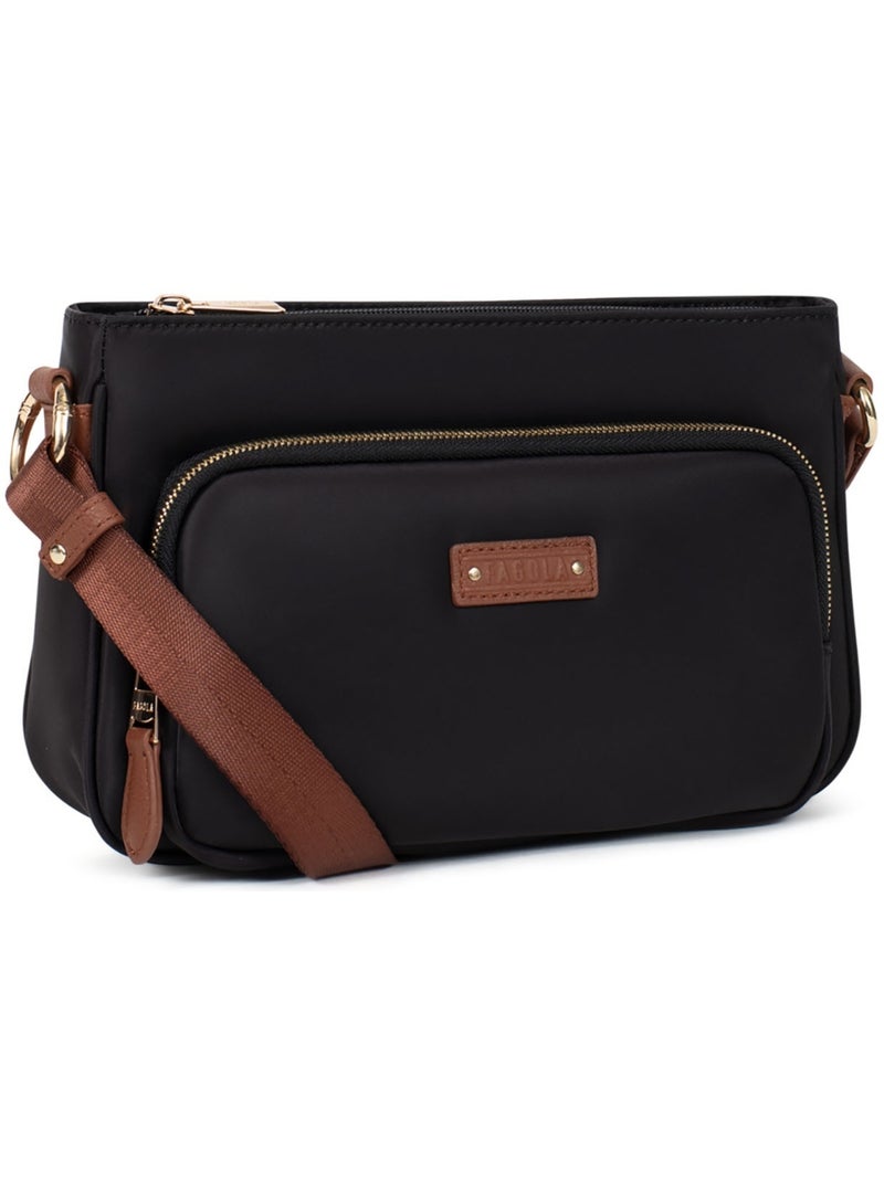 Sac bandoulière  fiona | fagola Noir Marron - Kiabi
