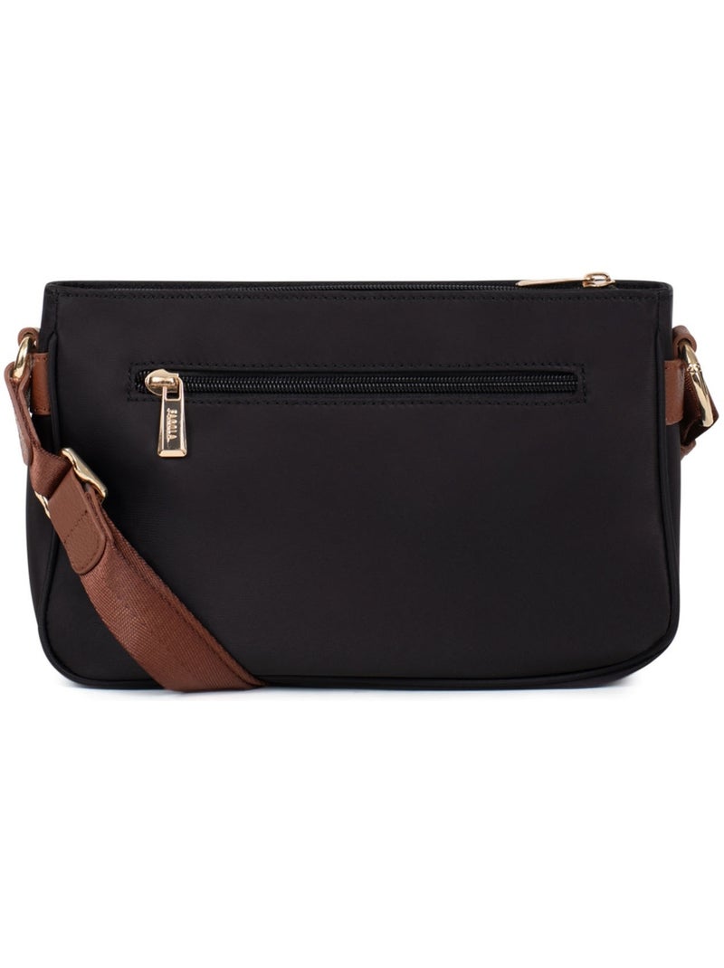 Sac bandoulière  fiona | fagola Noir Marron - Kiabi