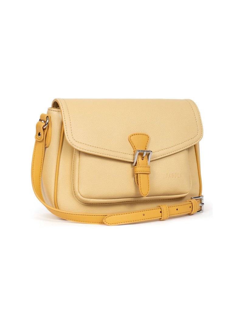 Sac bandoulière flavia | fagola Jaune - Kiabi