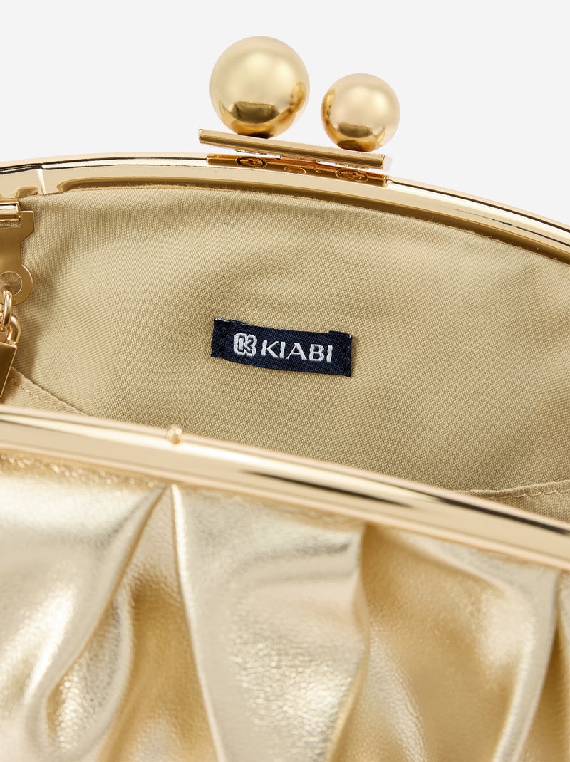 Sac bandoulière forme bourse Jaune - Kiabi