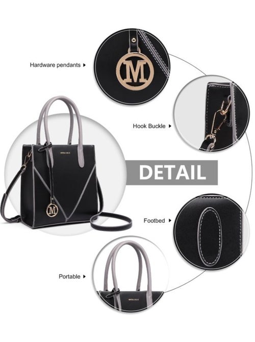 Sac bandoulière forme v cuir pu écologique 23x25x11 cm - miss lulu - Kiabi Sac bandoulière forme v cuir pu écologique 23x25x11 cm - miss lulu - Kiabi
