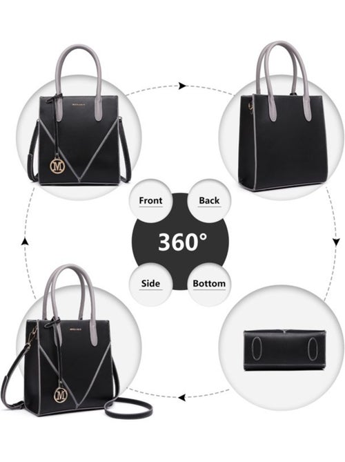 Sac bandoulière forme v cuir pu écologique 23x25x11 cm - miss lulu - Kiabi Sac bandoulière forme v cuir pu écologique 23x25x11 cm - miss lulu - Kiabi