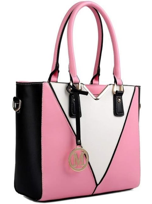 Sac bandoulière forme v cuir pu grainé taille moyenne - miss lulu - Kiabi Sac bandoulière forme v cuir pu grainé taille moyenne - miss lulu - Kiabi