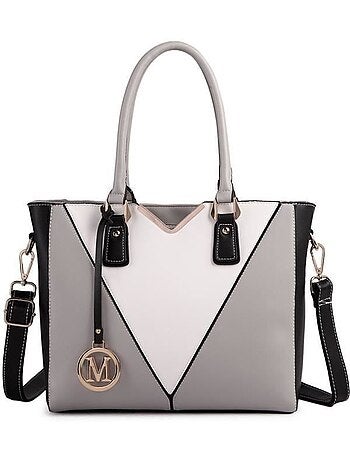 Sac bandoulière forme v similicuir taille moyenne 30x10x26 cm - miss lulu