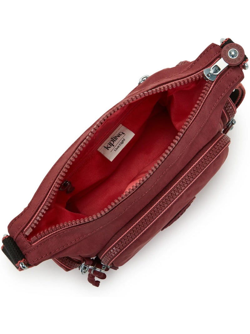 Sac bandoulière – gabbie mini avec bandoulière – kipling Bordeaux - Kiabi