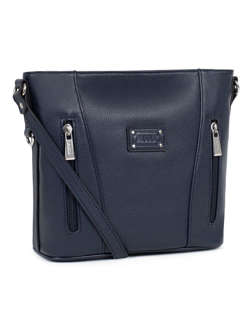 Sac bandoulière  gina | fagola Bleu nuit - Kiabi