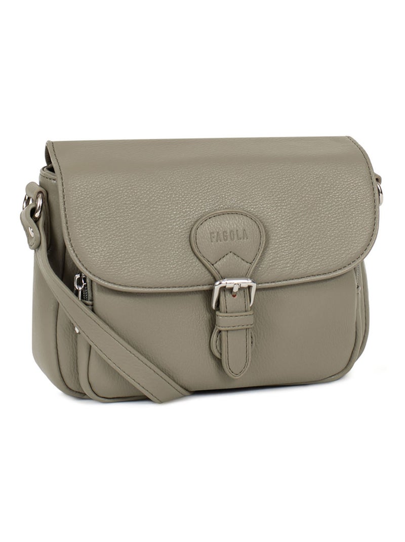 Sac bandoulière  gina | fagola Kaki - Kiabi