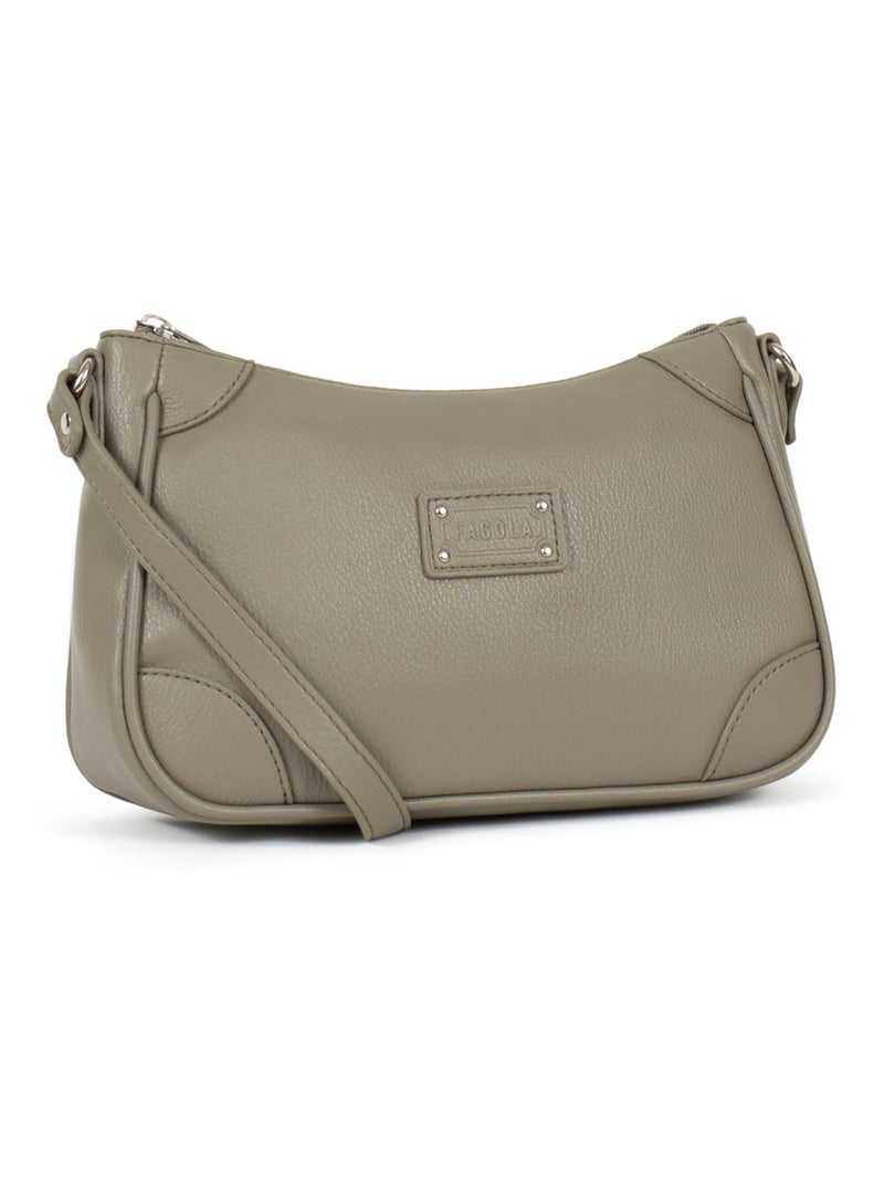 Sac bandoulière  gina | fagola Kaki - Kiabi