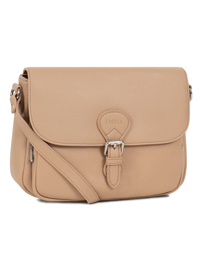 Sac bandoulière  gina | fagola Marron clair - Kiabi