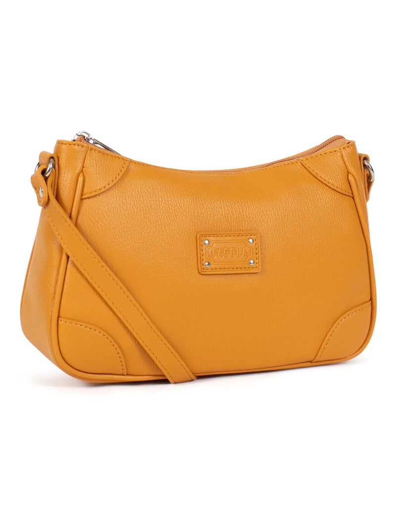 Sac bandoulière  gina | fagola Moutarde - Kiabi