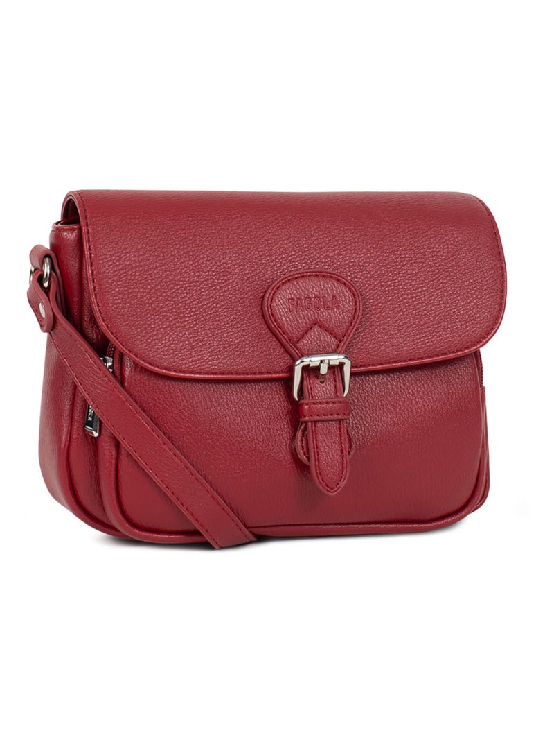 Sac bandoulière  gina | fagola Rouge carmin - Kiabi