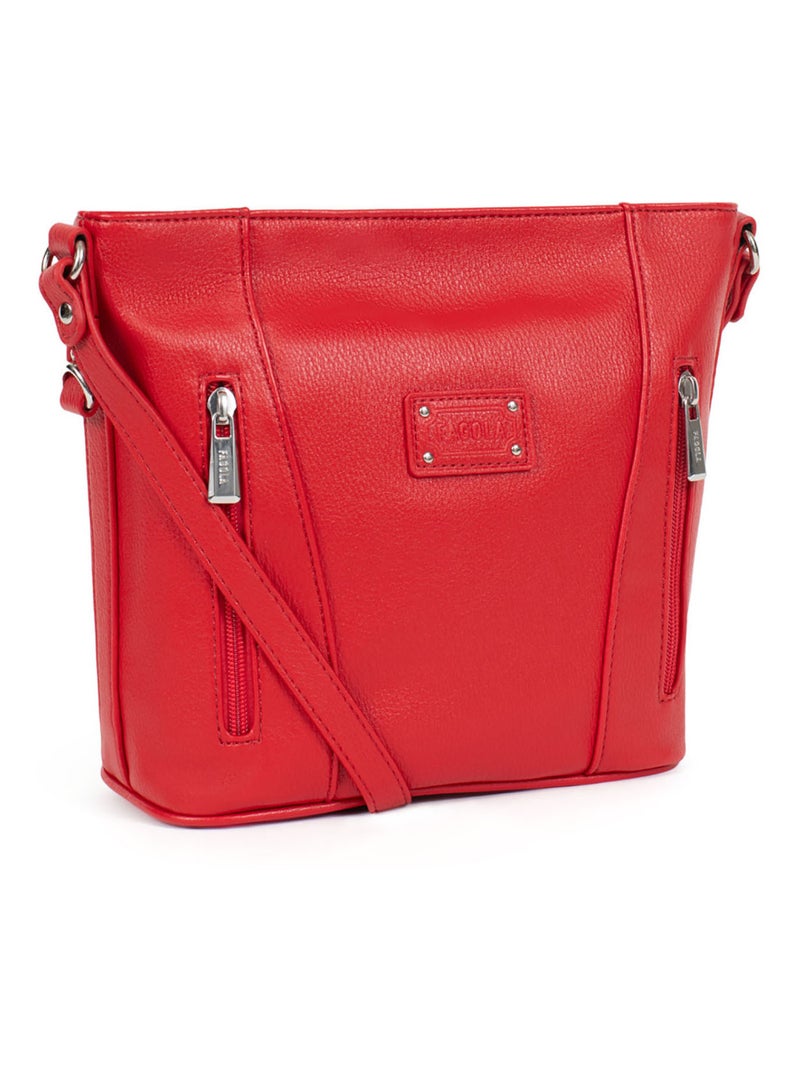 Sac bandoulière  gina | fagola Rouge foncé - Kiabi