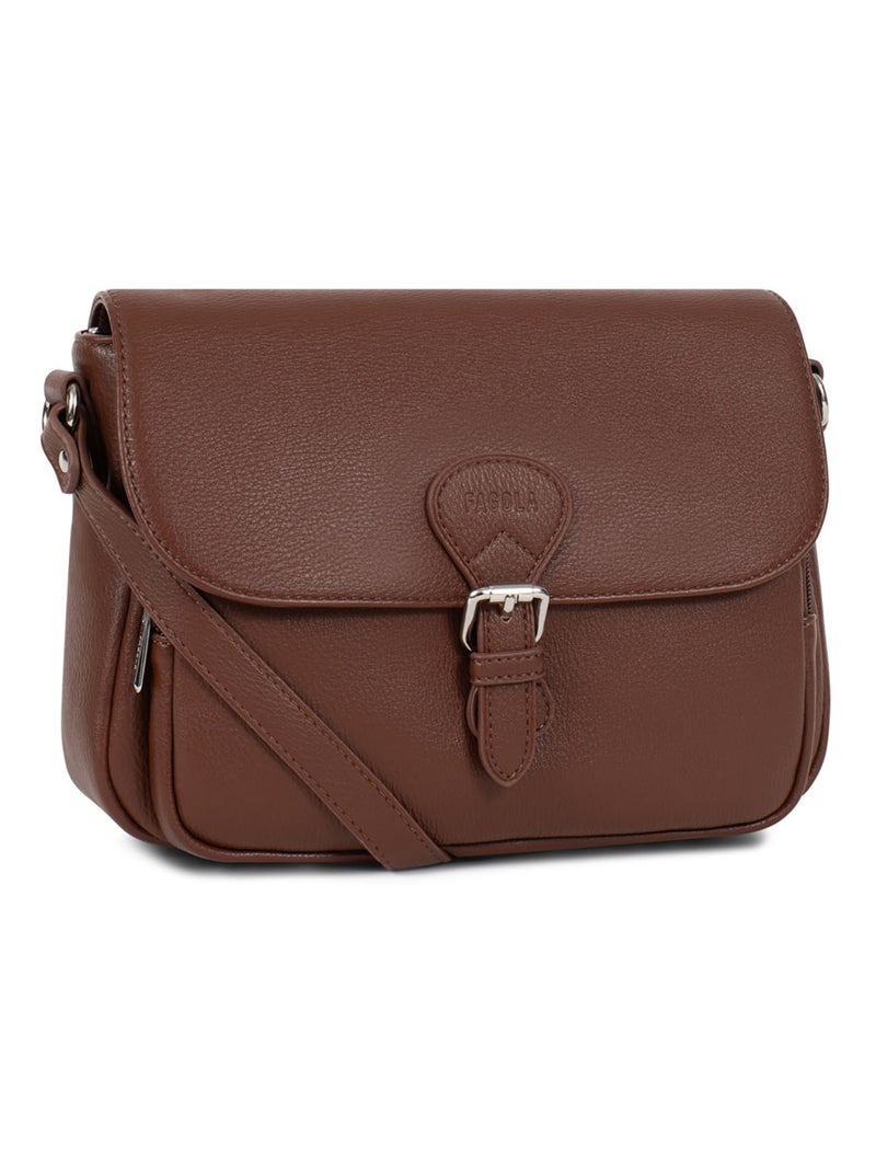 Sac bandoulière  gina | fagola Terracotta - Kiabi