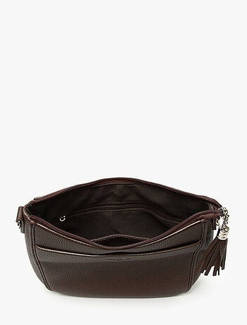 Sac bandoulière grained flora & co toile enduite
