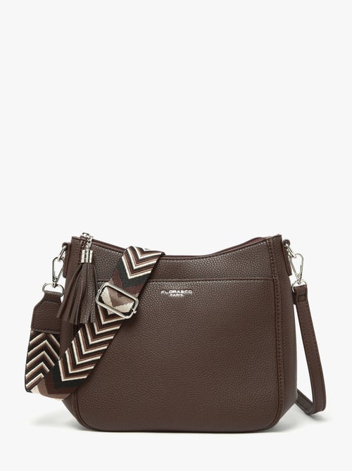 Sac bandoulière grained flora & co toile enduite - Kiabi