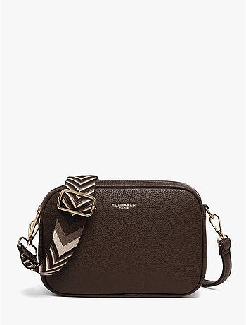 Sac bandoulière grained flora & co toile enduite