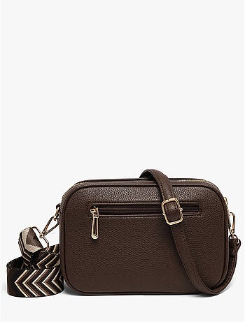 Sac bandoulière grained flora & co toile enduite
