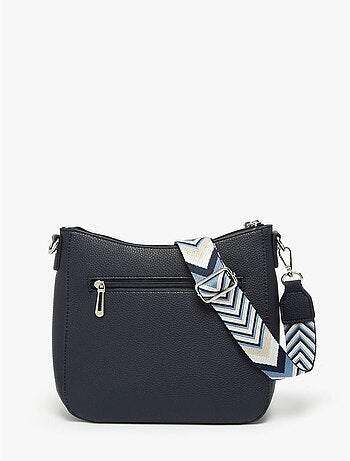 Sac bandoulière grained flora & co toile enduite