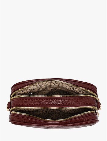 Sac bandoulière grained flora & co toile enduite