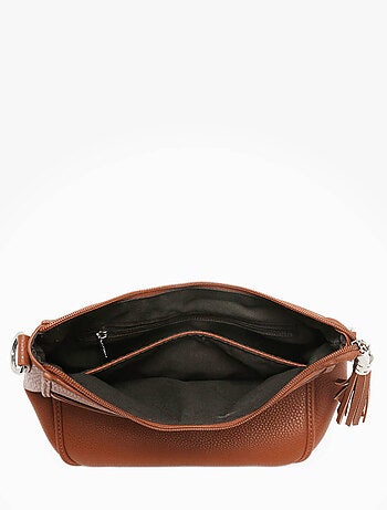 Sac bandoulière grained flora & co toile enduite