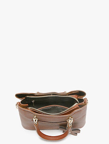 Sac bandoulière grained flora & co toile enduite