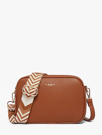 Sac bandoulière grained flora & co toile enduite