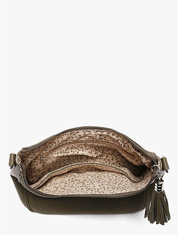 Sac bandoulière grained flora & co toile enduite